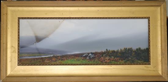 Frederick J. Widgery (1861-1942) Doone Valley, Exmoor 7.5 x 21.5in.